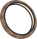 Puzzles Pattern Universal Fit Steering Wheel Cover for Car, Truck, and SUV, Durable Steering Wheel Protection