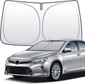 Thickened 2-Layer Front Windshield Sun Shade Compatible for Toyota Camry XV70 2017-2023, Foldable Custom Fit Sunshade Blocks 99% Heat, Keeps Car Interior Cool (for Camry XV70 2017-2023)