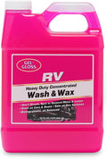 Gel GLOSS RV Wash & Wax - Clean, Streak-Free Finish, Reduced Water Spotting, pH Neutral, Concentrated Carnauba Wax Formula, Provides A Deep Gloss Finish on RVs, Campers, and Motorhomes. 32 oz