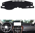 leather dashboard cover Compatible with Toyota Harrier（NO HUD），dash cover（black）