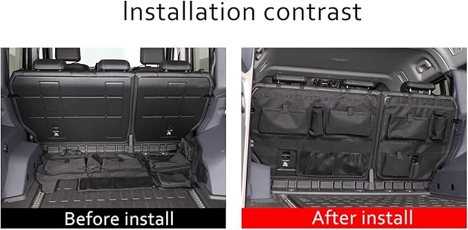 Car Trunk Organizer,Backseat Hanging Organizer Compatible with Ineos Grenadier 2020-2026 Large Capacity Backseat Trunk Organizer expansion accessories