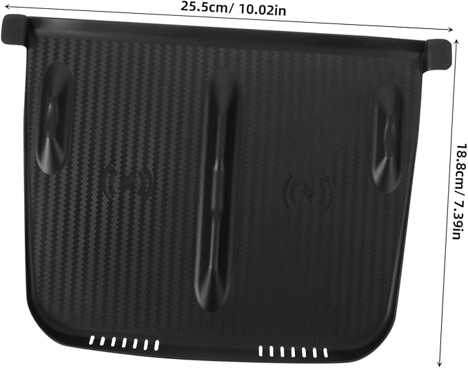 Gatuida Charging Phone Pad for Skid Silicone Mat for Center Console Upgraded Design for Secure Charging and Interior Aesthetics Black