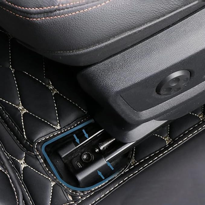 Car Floor Mats Automotive Floor Mats Vehicle Specific All Weather Protection Custom Compatible with Most of 98% Cars SUVs (Brown)
