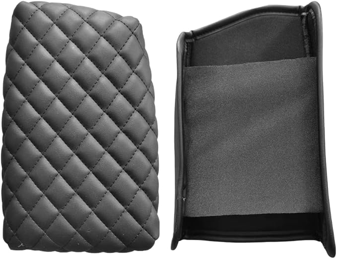 Armrest Cover for 2018-2024 Volkswagen Tiguan (S/SE/SE R-Line Black/SEL R-Line) Volkswagen Tiguan Accessories Center Console Cover Arm Rest Protector Middle Lid Pad Protector PU Leather,Non-Slip