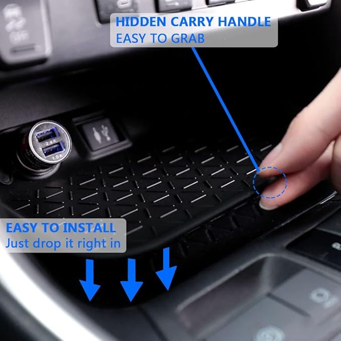 TPXSIUE for 2023 RAV4 Center Console Organizer Insert Tray Compatible with Toyota RAV4 2023 2022 2021 2020 2019 Interior Accessories, Gear Shift Tray Organizer (Center Console Tray)