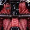 Custom Making Car Floor Mats Compatible with Audi BMW Mercedes-Benz Toyota Lexus Honda Infiniti Nissan Hyundai Kia All Models 2005-2026 (Red Wine)