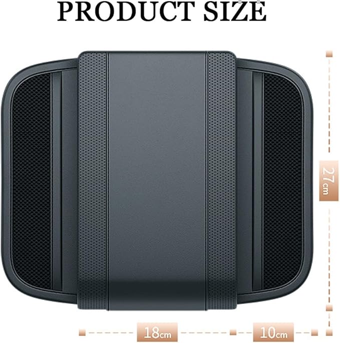 Car Armrest Cushion for Infiniti QX80 2004–2019 2020 2021 2021 2022 2023 2024, PU Leather Center Console Pad with Storage Pockets, Auto Arm Rest Support Protector for Cars, SUVs & Trucks