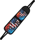 American Flag Auto Seat Side Storage Bag Organizer Fire Flame Car Seat Storage Bag with Zipper Patriotic Car Interior Accessories for Women Men