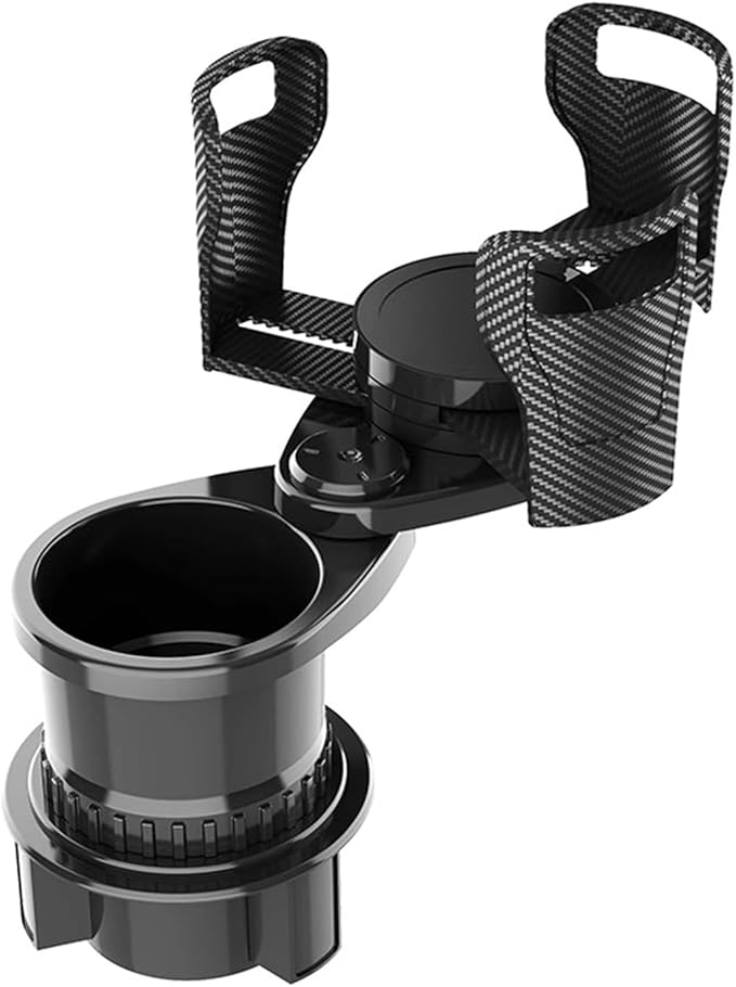 Adjustable Expandable Cup Holder for car Most Cars Trucks SUVs.-Car Cup Holder Expander fit cola Coffee Cups,2 in 1 cupholder Expander Compatible with Big Paper Bucket. (BJ-2388)