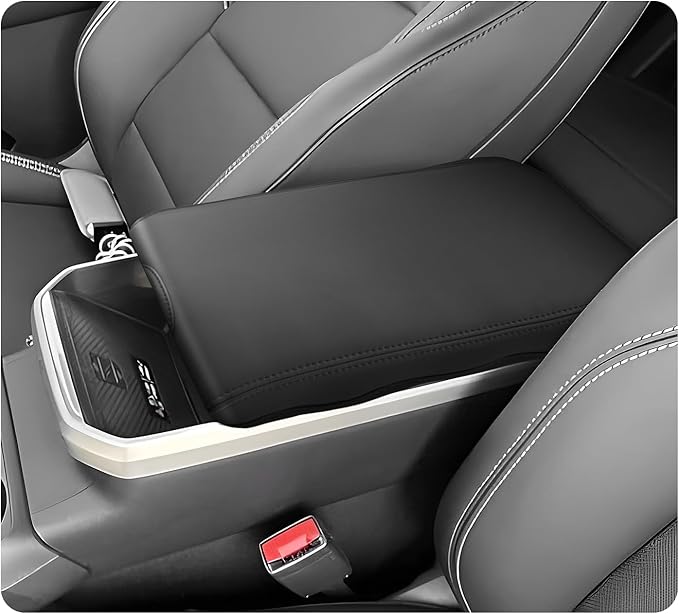 LUWU 2025 2026 Terrain Center Console Cover Compatible with 2025 2026 GMC Terrain Accessories 2025 Terrain GMC Armrest Cover Center Console Pad Armrest Console Cover (Thin Black)