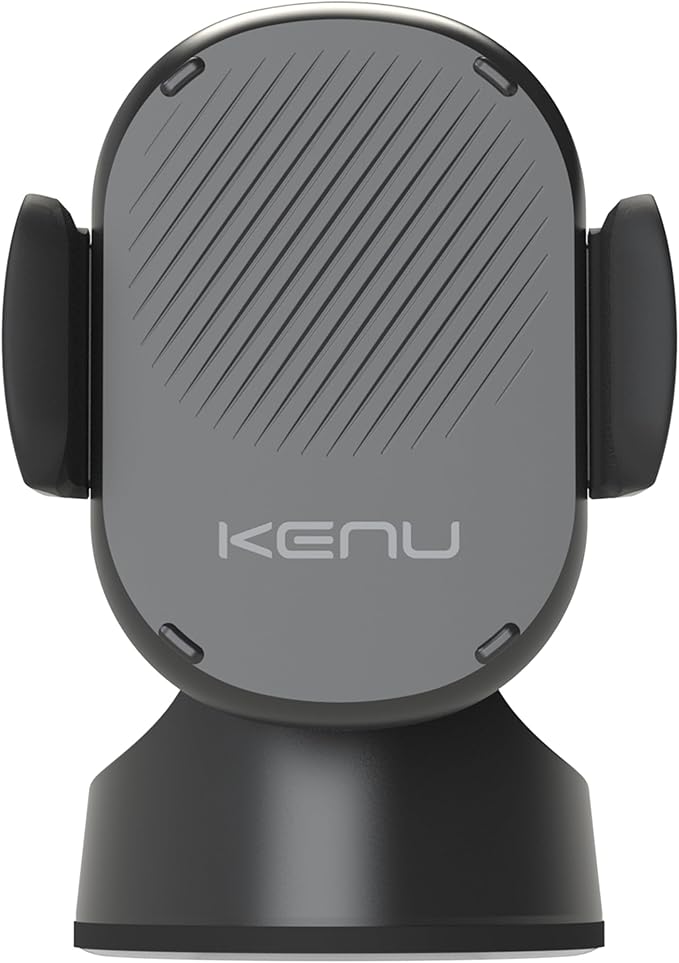 Kenu Airbase Car Phone Mount Wireless Charger - Windshield, Dashboard, Desk Phone Holder - Suction Cup and 360 Degree Pivot, Qi Fast-Charging - Use with Latest iPhones, Samsung and Androids