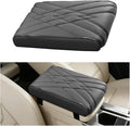 Car Center Console Cover, Memory Foam Vehicle Arm Rest Seat Box Cushion Pad, Scratch & Wear Resistant Automotive Middle Console Protector, Universal for SUV Automobile Truck (Grey)