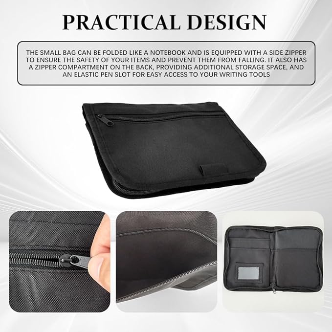 Car Registration and Insurance Holder, Vehicle Glove Box Organizer, Black Car Compartment Document Storage Bag, Automotive Interior Supplies for Essential Driver License and Various Cards