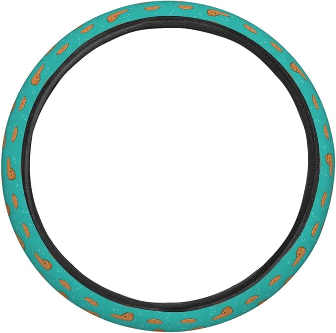 FeHuew Cute Otters in Water Steering Wheel Cover for Women, Girls 15 inch Universal Auto Car Anti Slip Wrap Steering Wheel Covers Fit for Vehicles, Truck, SUV