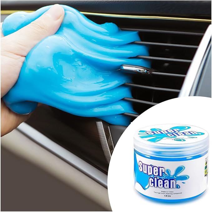 Cleaning Gel for Car, Universal Vehicle Interior Detailing Cleaning Putty Gel, Detail Cleaner Tools for Keyboard Vent PC Laptop Camera, Automotive Duster Remover Cleaner Accessories (Blue)