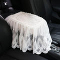 Universal Car Center Console Cushion Pad,Tassel Lace Car Center Console Cover Auto Armrest Seat Box Cover Protector for Most Vehicle SUV Truck Car (11)
