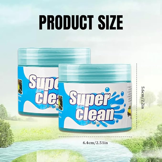 Car Cleaning Gel, Car Cleaning Supplies, Car Cleaning Putty, Universal Car Cleaning Kit Auto Detailing Tools Car Accessories Fit for Automotive, Keyboard, Camera, Printers (Blue, 1PCS)