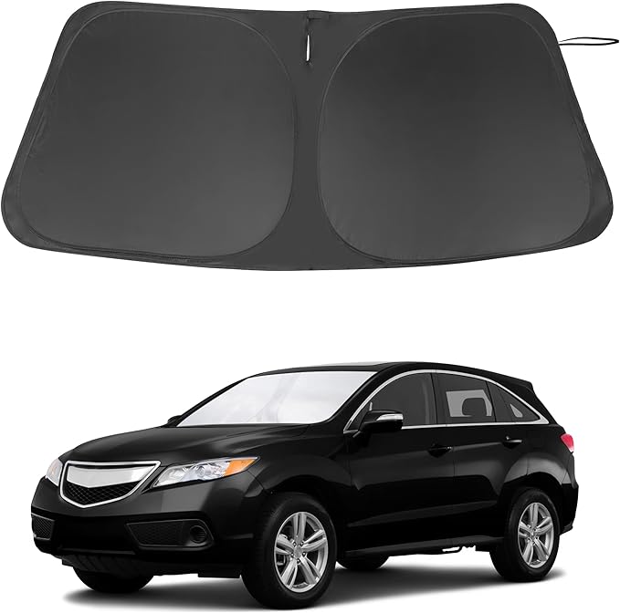 Windshield Sun Shade Custom Fit for 2013-2018 Acura RDX Accessories Foldable Sunshade Sun Blocker Protect Car from Sun Rays & Heat Damage Keep Car Cooler