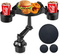 HOLDCY Cup Holder Expander for Car, 360 Degrees Rotate Adjustable 6.3 inches Surface Car Tray Table and Drink Holders with 3 Coaster, Car Cup Holder Tray Apply to All Auto Models