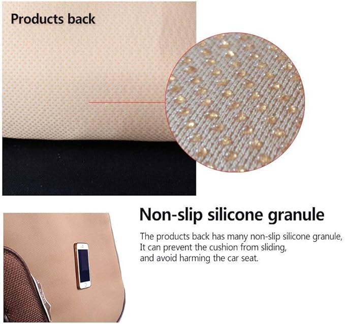 Suninbox Linen Seat Covers for Car, Bottom Car Seat Covers,Universal Driver Seat Cushion,Car Seat Pad[Gray]