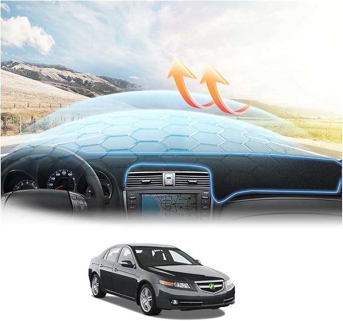 Cartist Dashboard Cover for Acura TL 2004-2008 Dash Cover with Non-Slip Backing,UV Protection Anti-Glare Dash Mat for Car Interior Accessories