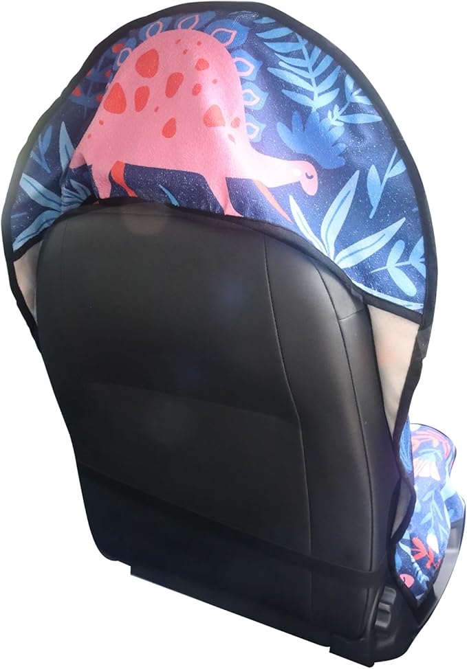 LoyaGour Car Seat Cover Protector Front Seats,for Gym Workout,Running,Swimming,Beach and Hiking,Waterproof Sweat Towel Bucket Seat Covers for Cars SUV Trucks (Dinosaur, 1Pcs)
