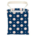 ABUIFDK Car Trash Can, Cute Car Trash Bag, Hanging Car Organizer and Storage Bag, Trash Bin for Car Accessories, Vehicle, Travelling, Camping Cute Blue Baseball