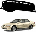 Upgraded Dashboard Mat for 1997-2002 Honda Accord Polyester Dashcover UV Protection Non-Slip Windshield Reflective Instrument Cover Interior Accessory Black