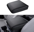 INTGET Center Console Cover for 2026 Toyota Tacoma Accessories 2024 2025 & 2025 2026 4Runner Accessories Leather Car Middle Armrest Arm Rest Box Lid Seat Protector Cushion(Black Stitches, 2024+)