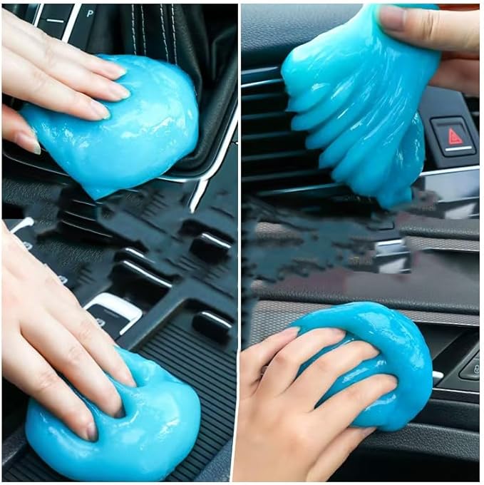 Car Cleaning Gel in Two cans, General car Beauty Tools, car Vent Slime, Dashboard and Keyboard, car Accessories