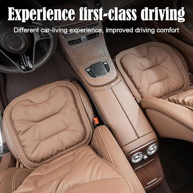 Livena Car Seat Cushion for Long Driving,Personalized Lumbar Support Cushion,Soft Comfortable and Supportive Pad,Lumbar Comfortable Memory Foam CarSeat C-ushion,for Car,Office Or Home Chair