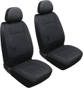 GIANT PANDA Front Car Seat Cover for Hyundai, Leather Bucket Seat Covers Custom Fit Hyundai Sonata Elantra Santa Fe Tucson Accent Kona Palisade Genesis Venue Ioniq(Black) 2-Pack