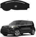 Dashboard Mat Cover for Kia Soul 2014-2019 Nonslip Center Console Sunshield Glare UV Rays Protector Accessories