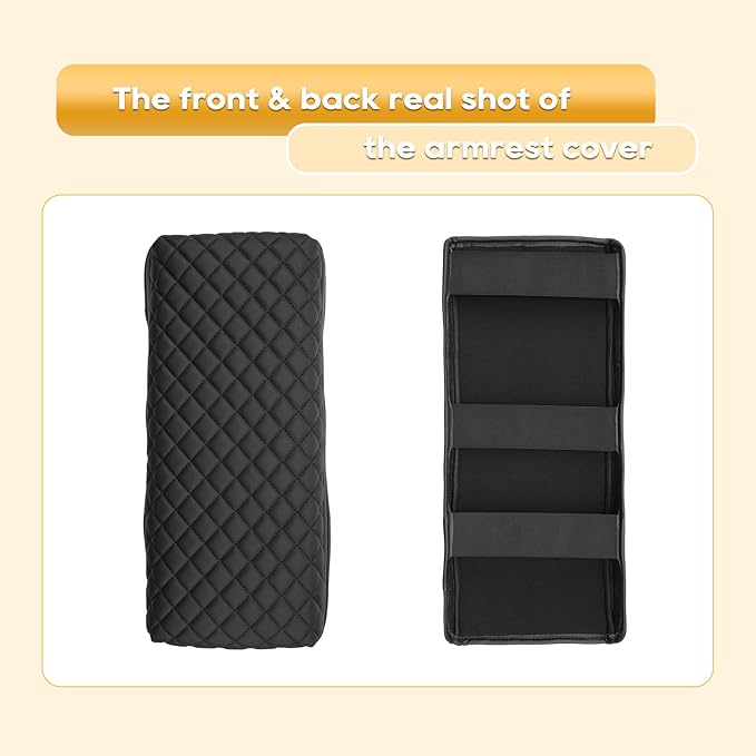 LFOTPP Armrest Cover for 2025-2026 Toyota Camry (LE/SE/XLE/XSE) Toyota Camry Accessories Center Console Cover Arm Rest Protector Middle Lid Pad Protector PU Leather, Anti-Scratch,Non-Slip