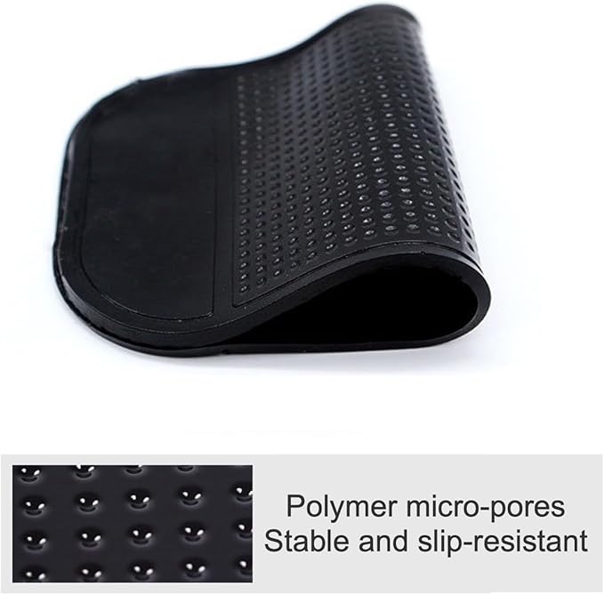 Car Dashboard Anti-Slip Mat, 5-Pack Non-Slide Pads for Car Extra Thick Sticky Dash Pad for Radar Detector, Cell Phone, and Car Dash Accessories