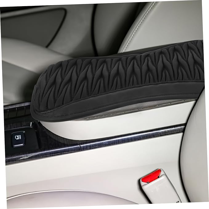 Mikinona Comfortable Auto Armrest Pad Faux Center Console Cushion for Cars Easy Installation Enhances Driving Experience Compatible with Multiple Models