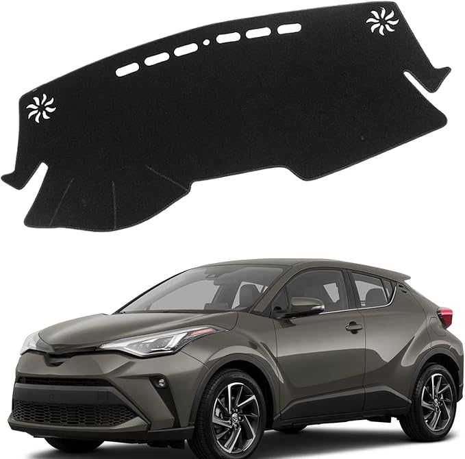 Dashboard Mat Cover for Toyota C-HR Chr 2018 2019 2020 2021 2022 Nonslip Center Console Sunshield Glare UV Rays Protector Accessories