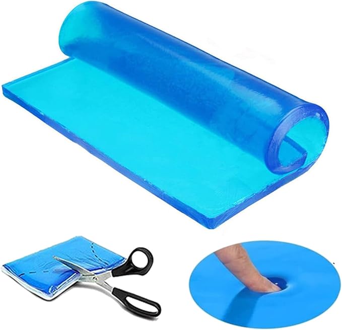 Motorcycle Seat Gel Pad Shock Absorption Mats Reduce Fatigue Cushion Comfort Soft Cooling DIY Pad for Dirt Bike Motorbike Car Truck Peterbilt Freightliner Cushion 9.84 x 9.84 x 0.79 inch