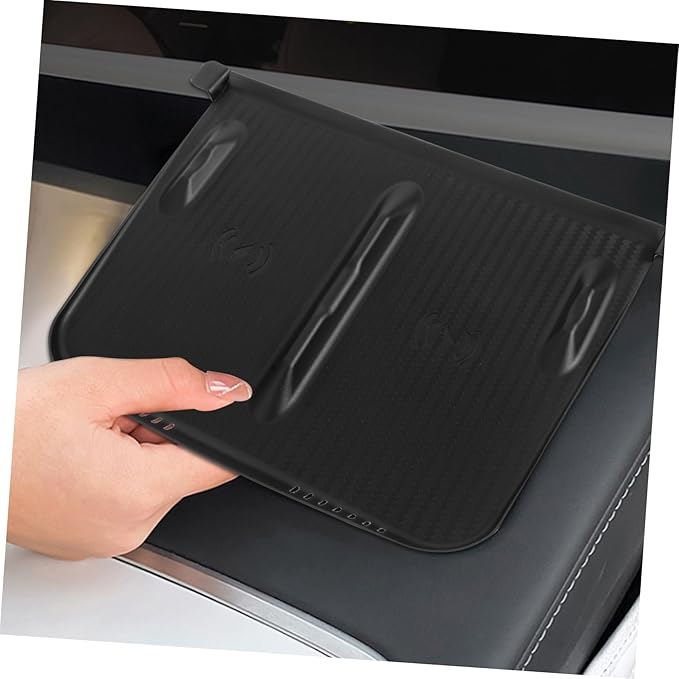 Zerodeko Charging Mat for Model -Skid Silicone Phone Pad for Center Console Easy Installation Elegant Design Keeps Devices Secure During Driving