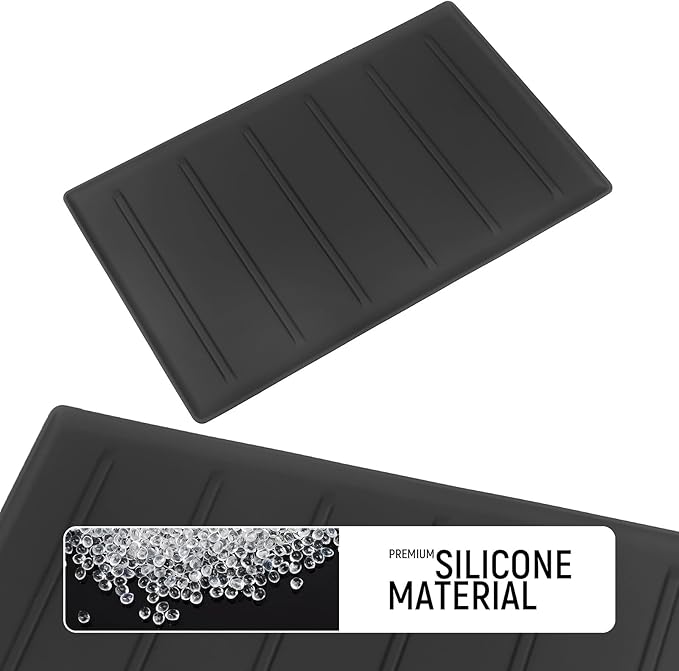 YOJOJOCO 2PC Center Console Tray Liner Compatible with Toyota 2022-2026 Tundra (Only Fit Platinum, 1794, TRD PRO, Capstone) & 2023-2026 Sequoia Accessories Center Console Organizer Protective Pad