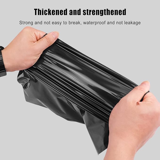 Disposable Trash Bags for Cars, 200 Pack Car Garbage Bag Hanging, Self Adhesive Cleaning Bags for Cars, Kitchens, Bedrooms, Offices, and During Travel and Camping. (9.8 * 12.2 Inches)