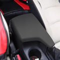 AOMSAZTO Console Covers for 2014 2015 Mazda Mazda3 Armrest Covers for Mazda 3 Black with Black Stiches