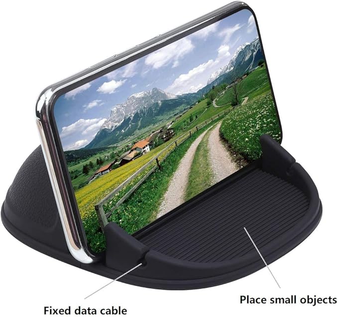 Staont Car Phone Holder, Anti-Slip Silicone Dashboard Car Pad Compatible with iPhone, Samsung, Android Smart Phones, GPS, KGs3 and More