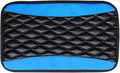 Car Center Console Cover, Leather Waterproof Car Armrest Cover Cushion, Auto Center Console Cushion Pad, Auto Interior Accessories for Most Vehicle, SUV, Truck (Blue)