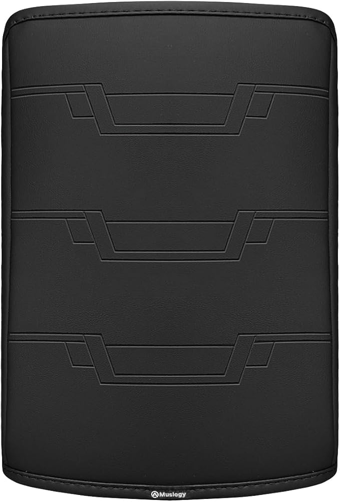 Muslogy Center Console Armrest Cover Compatible with Nissan Frontier 2005-2021 & Nissan Xterra 2005-2015 Accessories Comfort Armrest Pad Cushion Box Lid Cover Vegan Leather Protector Regular Thick