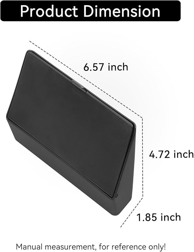 smabee Center Console Hidden Storage Box for Subaru Forester 2025 2026 Central Control Hidden Box ABS Storage Tray Interior Car Accessories Black