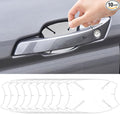 10PCS Transparent Car Door Handle Scratch Protector, TPU Invisible Protective Film, Car Door Bowl Guard Sticker, Paint Protection Sticker, Universal Car Handle Cup Sticker for Most Vehicles