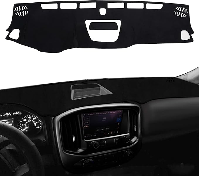 CARTIST Dash Cover Custom Fit for Chevrolet/Chevy Colorado 2015-2020 2021 2022 Accessories Dashboard Cover Mat Non-Slip Pad Carpet Anti-Glare