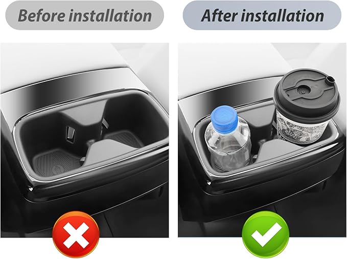 SKTU for 2024 2025 Kia Telluride Cup Holder for 2024 2025 Kia Telluride Central Control Cup Holder Kia Telluride 2024 2025 Accessories Rubber Cup Pad 2024 2025 Telluride Non-Slip Pad