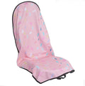 LoyaGour Car Seat Cover Protector Front Seats,for Gym Workout,Running,Swimming,Beach and Hiking,Waterproof Sweat Towel Bucket Seat Covers for Cars SUV Trucks (Pink Marbling, 1Pcs)